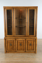 Load image into Gallery viewer, Beuford Oak China Cabinet – Lighted Display, 54&quot; Wide
