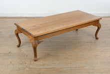 Load image into Gallery viewer, Oak Queen Anne Style Coffee Table, 54 Inch Rectangular Cocktail Table
