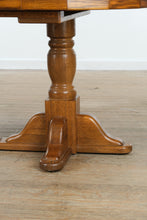 Load image into Gallery viewer, 🍽️ Carolina Oak Dining Set – Pedestal Table with Leaf &amp; 6 Chairs
