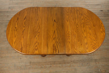 Load image into Gallery viewer, 🍽️ Carolina Oak Dining Set – Pedestal Table with Leaf &amp; 6 Chairs
