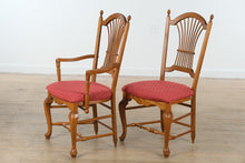 Load image into Gallery viewer, 🍽️ Carolina Oak Dining Set – Pedestal Table with Leaf &amp; 6 Chairs
