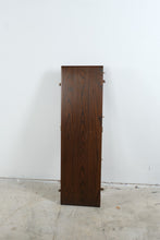 Load image into Gallery viewer, Vintage Solid Oak Round Extension Dining Table with Four Rush Seat Ladderback Chairs
