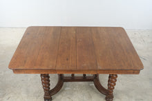 Load image into Gallery viewer, Married Oak Barley Twist Dining Table with Fixed Leaves
