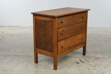 Load image into Gallery viewer, Antique Mission Arts and Crafts Oak Three Drawer Chest
