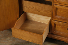Load image into Gallery viewer, The Millstone Oak Dresser – Solid Wood – 9 Drawers + Center Cabinet
