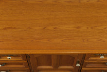 Load image into Gallery viewer, The Millstone Oak Dresser – Solid Wood – 9 Drawers + Center Cabinet
