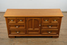 Load image into Gallery viewer, The Millstone Oak Dresser – Solid Wood – 9 Drawers + Center Cabinet
