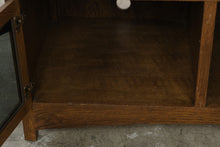 Load image into Gallery viewer, Amish Made Solid Oak Entertainment Cabinet Media Armoire
