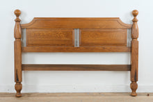 Load image into Gallery viewer, Solid Oak Full Size Panel Headboard
