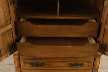 Load image into Gallery viewer, Solid Oak Gentleman’s Chest / Armoire – 40″ W x 17″ D x 74″ H
