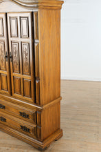 Load image into Gallery viewer, Solid Oak Gentleman’s Chest / Armoire – 40″ W x 17″ D x 74″ H
