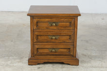 Load image into Gallery viewer, United Furniture Solid Oak Three-Drawer Nightstand
