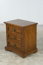 Load image into Gallery viewer, United Furniture Solid Oak Three-Drawer Nightstand
