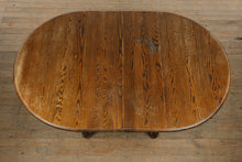 Load image into Gallery viewer, Solid Oak Pedestal Dining Table with Claw Feet – 42&quot; Round
