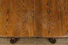 Load image into Gallery viewer, Solid Oak Pedestal Dining Table with Claw Feet – 42&quot; Round
