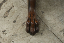 Load image into Gallery viewer, Traditional Oak Round Pedestal Dining Table with Claw Feet and 12-Inch Extension Leaf
