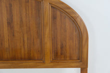 Load image into Gallery viewer, Lea Furniture Queen Size Oak Arch Panel Headboard with Metal Bed Frame
