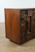 Load image into Gallery viewer, 1970s Lane Pueblo Brutalist Oak 9-Drawer Lowboy Dresser
