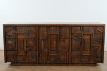 Load image into Gallery viewer, 1970s Lane Pueblo Brutalist Oak 9-Drawer Lowboy Dresser

