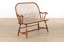 Load image into Gallery viewer, Authentic Hitchcock Oak Windsor Bench
