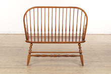 Load image into Gallery viewer, Authentic Hitchcock Oak Windsor Bench
