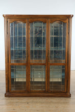 Load image into Gallery viewer, The Wexford Grand Curio Cabinet – Solid Oak &amp; Leaded Glass, 76” Tall

