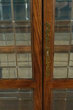 Load image into Gallery viewer, The Wexford Grand Curio Cabinet – Solid Oak &amp; Leaded Glass, 76” Tall
