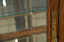 Load image into Gallery viewer, The Wexford Grand Curio Cabinet – Solid Oak &amp; Leaded Glass, 76” Tall
