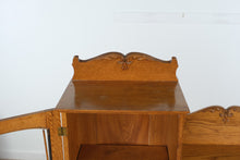 Load image into Gallery viewer, Restored Solid Oak Side-by-Side Cabinet with Glass Door &amp; Secretary Storage
