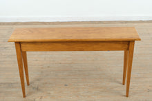 Load image into Gallery viewer, Solid Oak Slender Console Table with Tapered Legs
