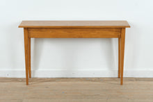 Load image into Gallery viewer, Solid Oak Slender Console Table with Tapered Legs
