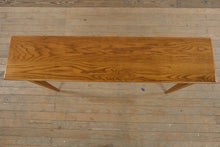 Load image into Gallery viewer, Solid Oak Slender Console Table with Tapered Legs
