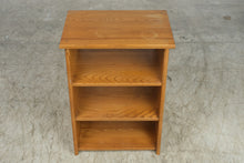 Load image into Gallery viewer, Solid Oak Open Bookcase 3 Shelf Mission Style Side Table 24 Inch
