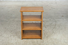 Load image into Gallery viewer, Solid Oak Open Bookcase 3 Shelf Mission Style Side Table 24 Inch
