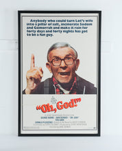 Load image into Gallery viewer, Oh God Movie Poster Framed 1977 George Burns John Denver 27x41
