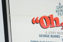 Load image into Gallery viewer, Oh God Movie Poster Framed 1977 George Burns John Denver 27x41
