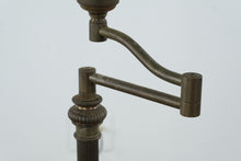 Load image into Gallery viewer, Antique Style Brass Swing Arm Floor Lamp 50 Inch Adjustable
