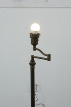 Load image into Gallery viewer, Antique Style Brass Swing Arm Floor Lamp 50 Inch Adjustable
