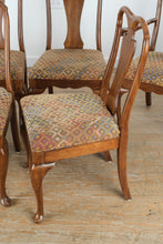 Load image into Gallery viewer, Davis Cabinet Company Cherry Dining Table with 6 Queen Anne Chairs and Leaves
