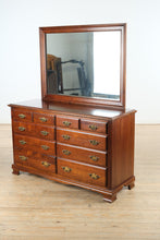 Load image into Gallery viewer, Old Mill Cherry 10-Drawer Dresser with Mirror
