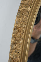Load image into Gallery viewer, A Olson Company Vintage Oval Gold Floral Mirror Winona Mississippi 33 Inch
