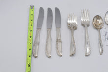 Load image into Gallery viewer, Wm A Rogers Oneida Meadowbrook Silverplate Flatware 11 Piece Set 1936
