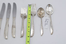 Load image into Gallery viewer, Wm A Rogers Oneida Meadowbrook Silverplate Flatware 11 Piece Set 1936
