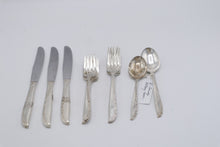 Load image into Gallery viewer, Wm A Rogers Oneida Meadowbrook Silverplate Flatware 11 Piece Set 1936
