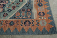 Load image into Gallery viewer, Opalhouse Persian Blush Teal 7 x 10 Area Rug Geometric Kilim Style Target

