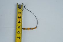 Load image into Gallery viewer, Orange Millefiori Glass Bead Necklace Black Cord Boho Artisan Style Jewelry
