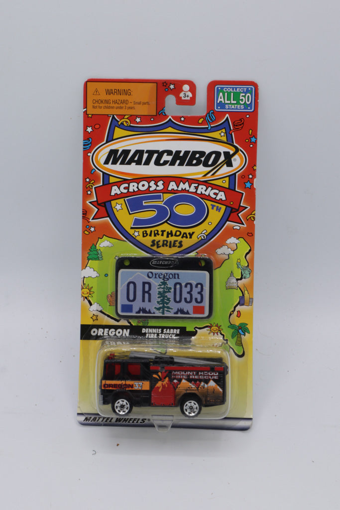 Matchbox Across America 50th Birthday Series – Oregon Dennis Sabre Fire Truck (OR 033)