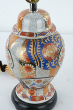 Load image into Gallery viewer, Vintage Imari Style Porcelain Table Lamp Floral Japanese Ceramic Lamp
