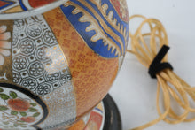 Load image into Gallery viewer, Vintage Imari Style Porcelain Table Lamp Floral Japanese Ceramic Lamp
