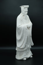 Load image into Gallery viewer, Vintage Blanc de Chine-Style Porcelain Scholar or Sage Figurine – 18.5&quot; Tall
